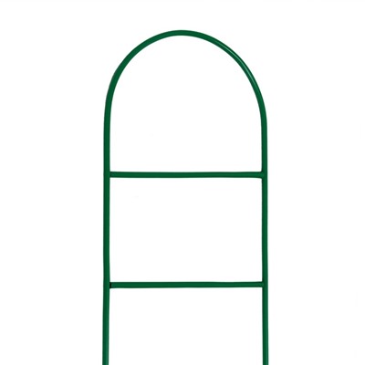 Шпалера, 140×30×1 см, металл, зелёная, «Лестница»