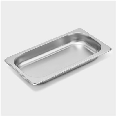 Гастроёмкость GN 1/3 Hanna Knövell, 40 мм, 32.7×17.6×4 см, толщина 0.6 мм, нержавеющая сталь