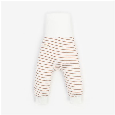 Ползунки - штанишки «Крошка Я» BASIC LINE, рост 62-68 см, полоска бежевая