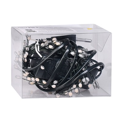 Электрогирлянда Мишура, 3м, 100 ламп, цветная, зеленый провод