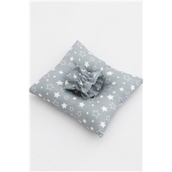 Подушка для кормления ребенка на манжете ПКР/звездочка-серая