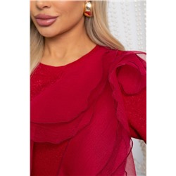 Блуза праздничная трикотажная Риана (красная) Б14618-5М