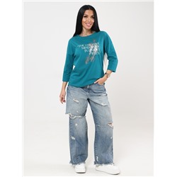 Фрактал - футболка петроль