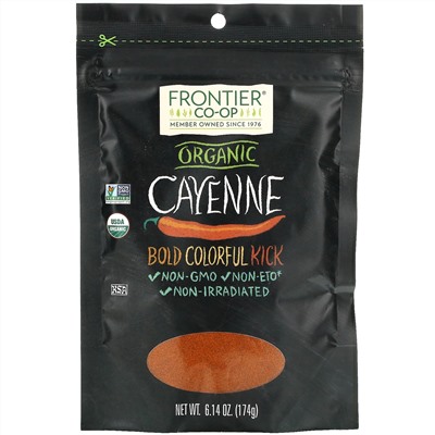 Frontier Natural Products, Organic Cayenne, 6.14 oz (174 g)