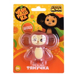 Игрушка-антистресс тянучка "Чебурашка" наполнение мука, блистер Супер Жим