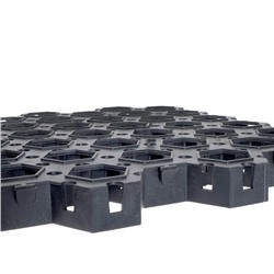 Решётка газонная, 68×41×3.3 см, класс нагрузки С250 до 25 т., чёрная