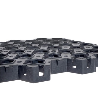 Решётка газонная, 68 × 41 × 3,3 см, класс нагрузки С250 до 25 т., чёрная