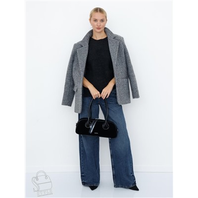 Сумка женская кожаная 91161MSS black Velina Fabbiano-Safenta