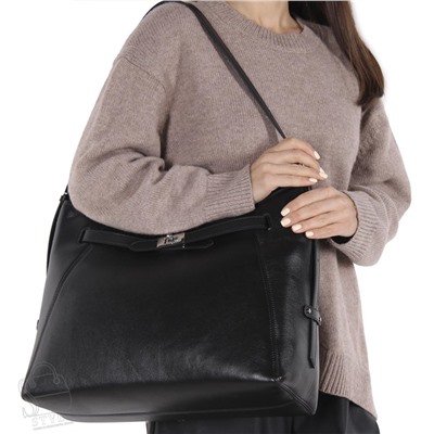Сумка женская кожаная 2072VG black Vitelli Grassi