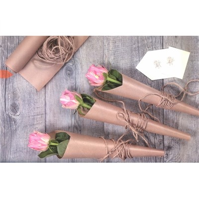 Бумага крафт, для обёртки и упаковки, 0.84×50 м, 75 г/м²