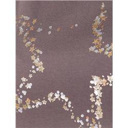 Нарядная футболка с блестящим принтом