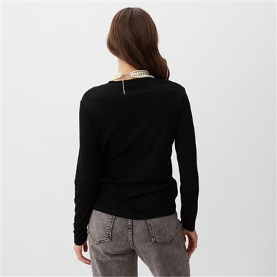 Лонгслив женский MIST, Base, размер onesize, чёрный