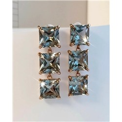 Серьги с кристаллами Swarovski, Изящные серьги с кристаллами Swarovski