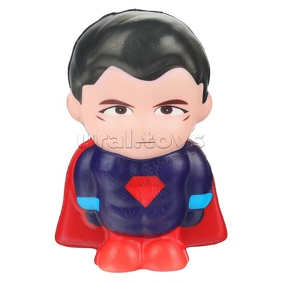 Игрушка - антистресс "Сквиш малыш" "Супер герои. Красный плащ" флоупак, Супер Жим