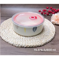 Контейнер салатник 800 мл крышка с клапаном / A-590 /уп 20/ 732513