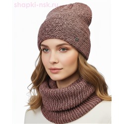 55335 Комплект женский (колпак+снуд) (56-58)