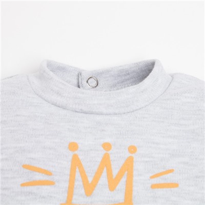 Комбинезон Крошка Я «Princess», рост 74-80 см, цвет серый