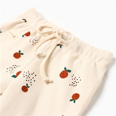 Штанишки «Крошка Я» Oranges, рост 68-74 см, молочные