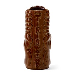 Стакан для коктейлей «Тики», 550 мл, в очках, керамика, коричневый