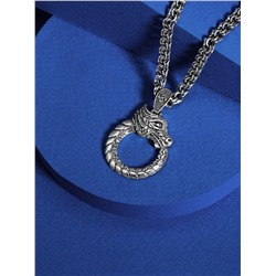 Подвеска из чернёного серебра родированная 925 пробы П-0050о