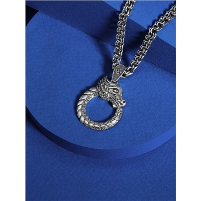 Подвеска из чернёного серебра родированная 925 пробы П-0050о