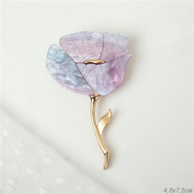 Брошь Магнолия / 3853-2 /уп 12/