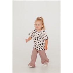 Брюки для девочки 5-280 шоколадный