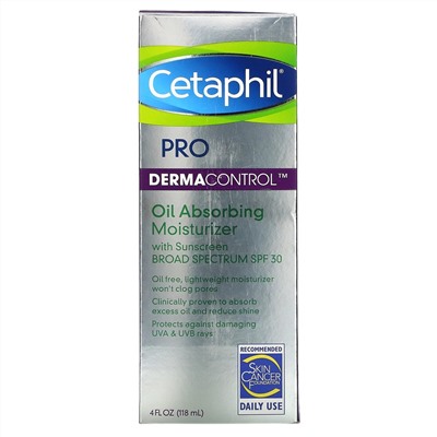 Cetaphil, Pro, увлажняющее средство, абсорбирующее кожный жир, SPF 30, 118 мл (30,4 жидк. унции)