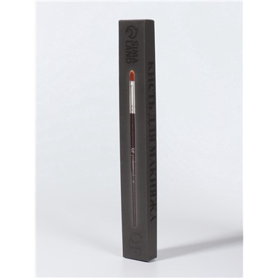 Кисть для макияжа PREMIUM, для жидких и кремовых текстур, 15.8 см, чёрная