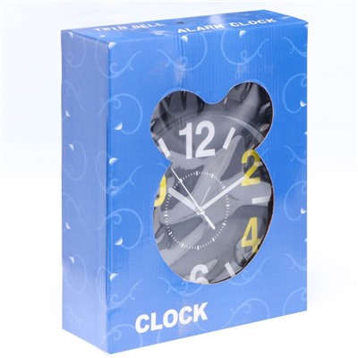 Будильник «Циферки», дискретный ход, d=20 см, 30×23 см, от батареек АА×2