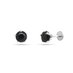 Серьги из серебра сапфир корунд, Ю-25003р