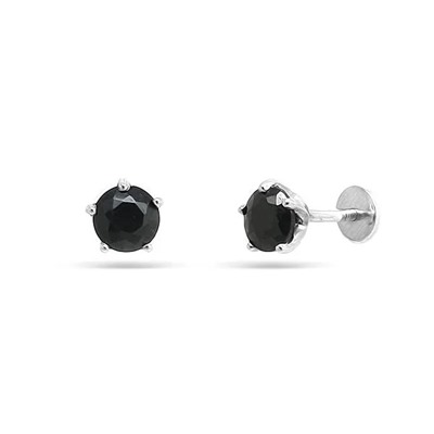 Серьги из серебра сапфир корунд, Ю-25003р