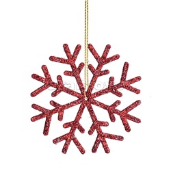 Набор новогодних украшений "Разноцветные снежинки" (3шт х 6см)