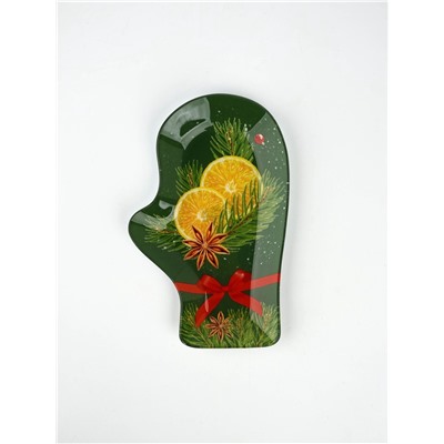 Блюдо новогоднее «Сочный Новый год», 22.5×14×2 см