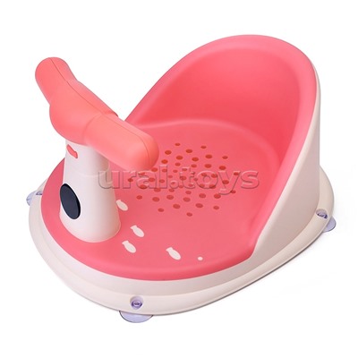 Детский стульчик - сиденье с термометром (розовый)