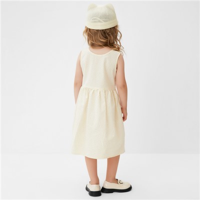 Платье для девочки MINAKU: Cotton collection, рост 92 см, молочное