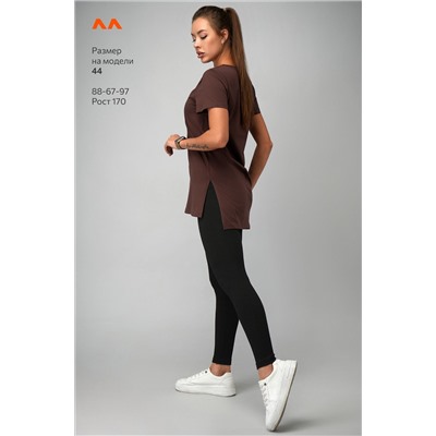 Женская удлиненная футболка с разрезами Happyfox