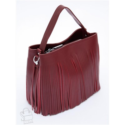 Сумка женская кожаная 2385-1Y d.wine red Polina&Eiterou