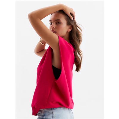 Жилет женский MINAKU: Casual Collection, фуксия, размер 50-52