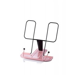 Подставка для книг металлическая розовая с регулируемым наклоном 2Г-07-01Р Глобус