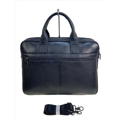 Сумка-портфель мужская из натуральной кожи, цвет чёрный