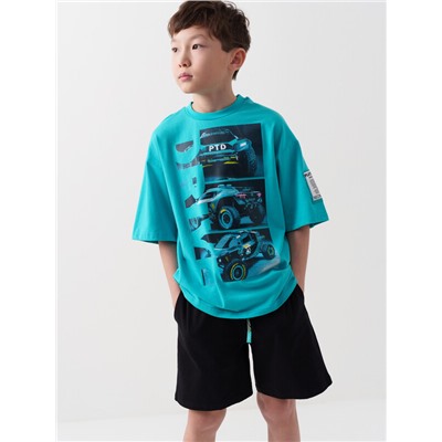 Комплект трикотажный для мальчиков: фуфайка (футболка), шорты