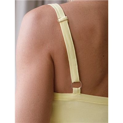 Топ с двуслойной зоной бра на бретелях из хлопка