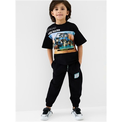 Комплект трикотажный для мальчиков: фуфайка (футболка), брюки