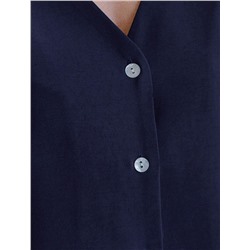 Укороченная блузка с V вырезом из плотного лиоцелла