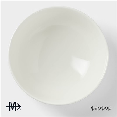 Салатник Magistro La Perle, 1.5 л, d=20.5 см, фарфор, белый