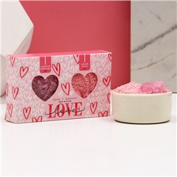 Подарочный набор Love, соль для ванны 100 г и жемчуг для ванны 80 г, Чистое счастье