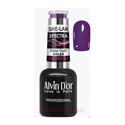 Alvin D`or Лак для ногтей  She-lak Spectra тон 6710 пурпурный 12мл