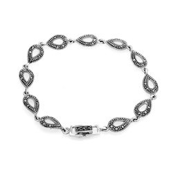 Браслет из серебра марказит, SL-AGA219