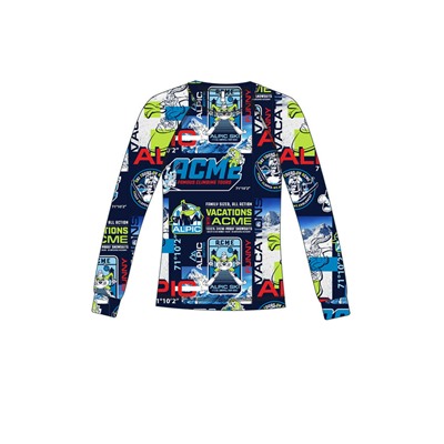 Термокомплект трикот. для мальчиков: фуфайка (футболка) с длин. рук, брюки